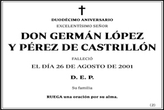 Germán López y Pérez de Castrillón